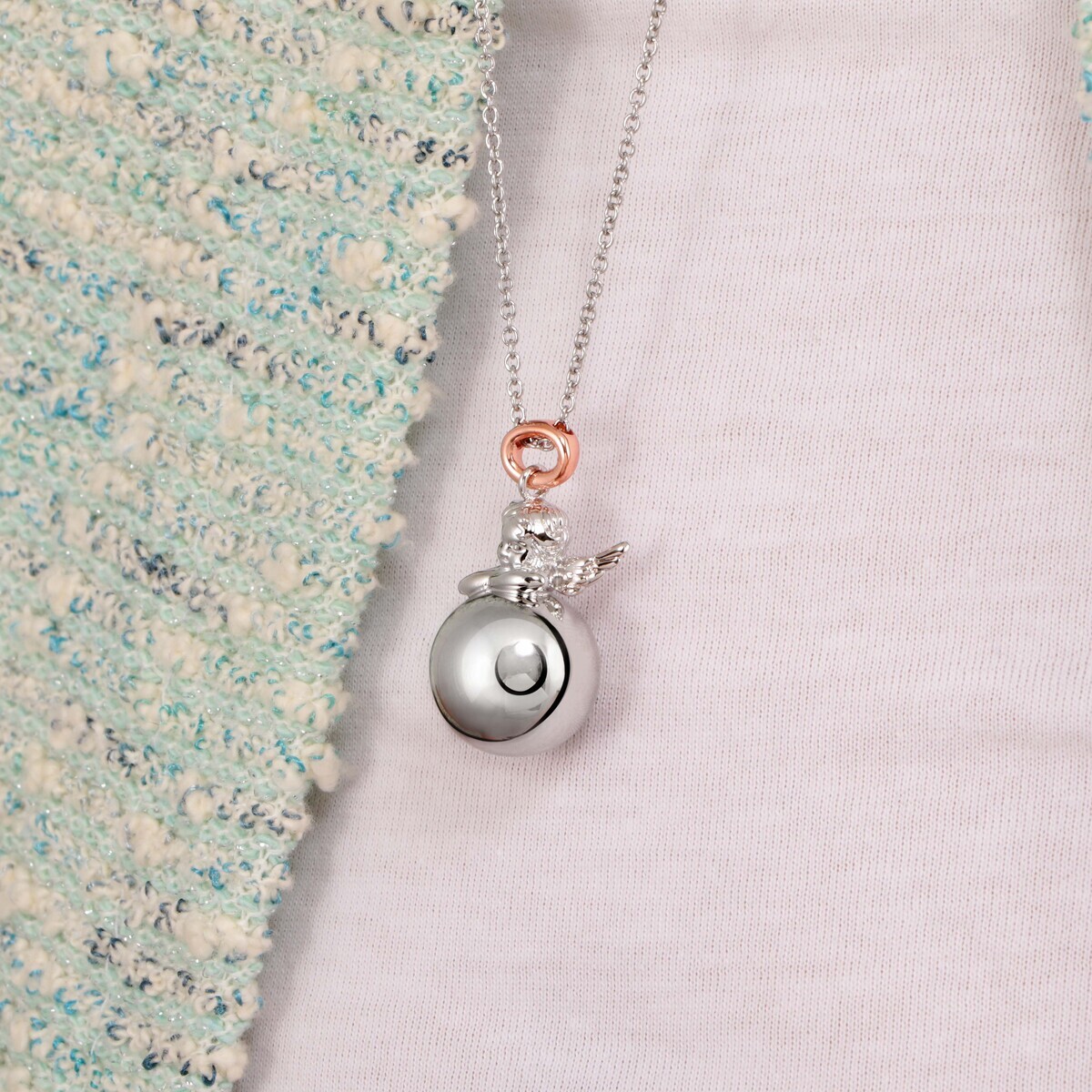 Collier en acier ANGELI argent, BLUESPIRIT