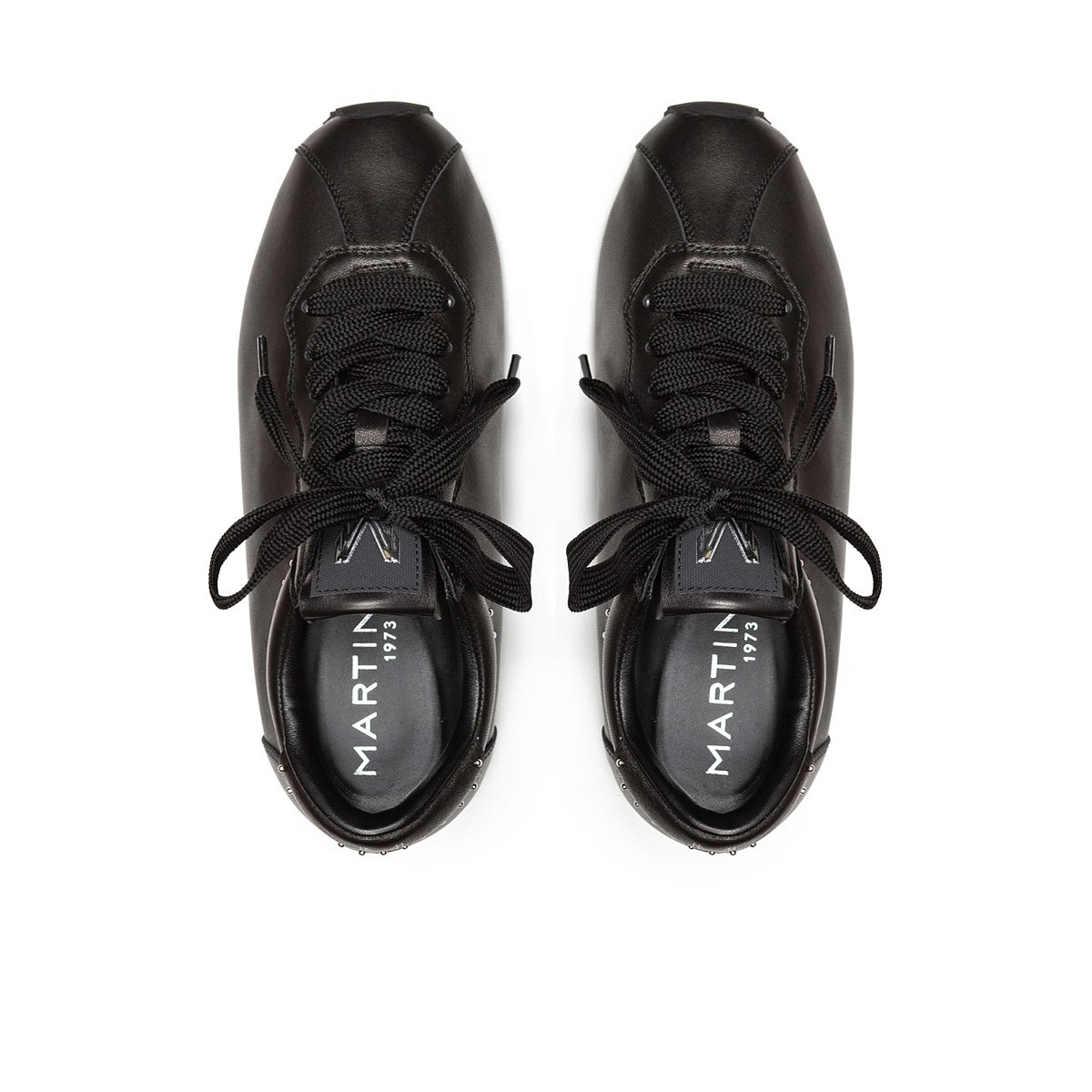 Baskets cuir Piemonte black, MARTINELLI