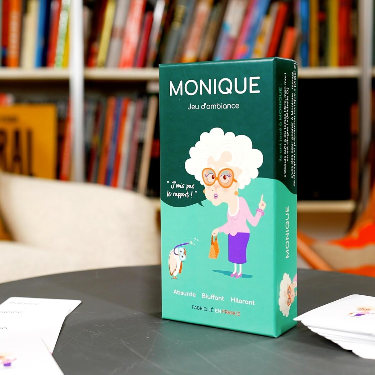 MONIQUE jeu d'ambiance bleu, GIGAMIC