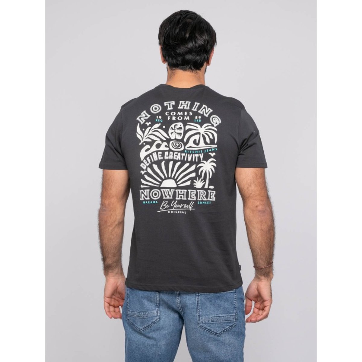 T-shirt Manches Courtes Nitesto gris, RITCHIE