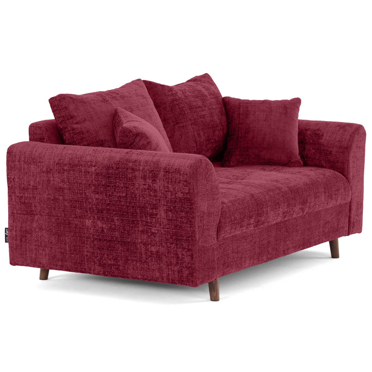 Canapé fixe 2 places - RUNE prune, BEST MOBILIER