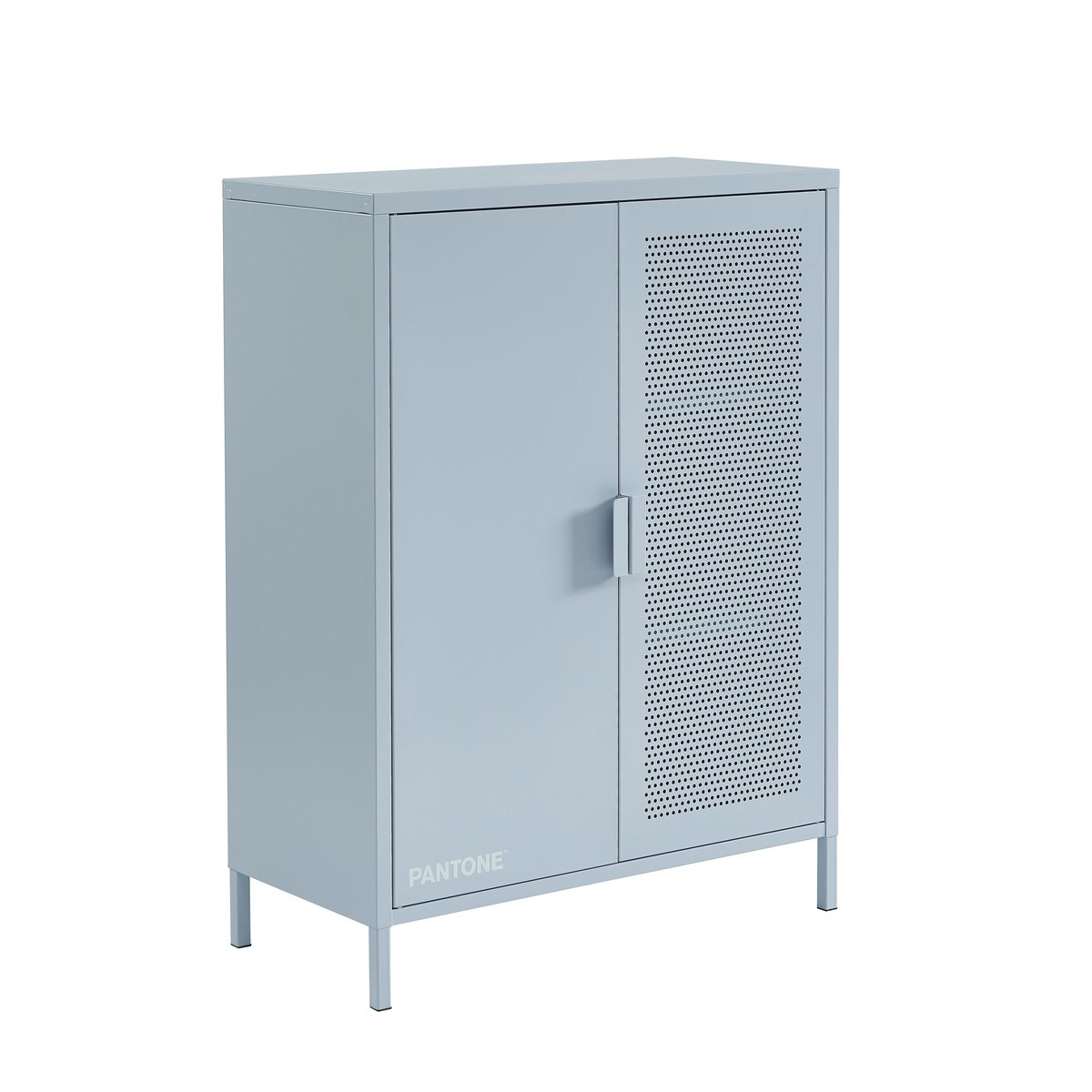 Buffet en acier 2 portes gris bleu, PANTONE