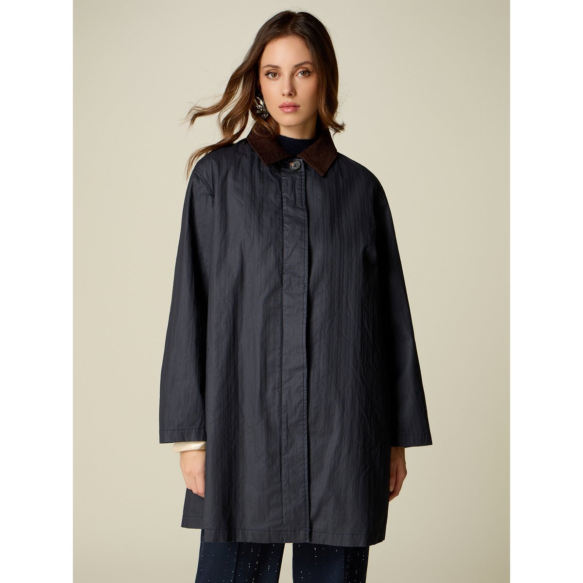 Trench avec intérieur amovible bleu, OLTRE