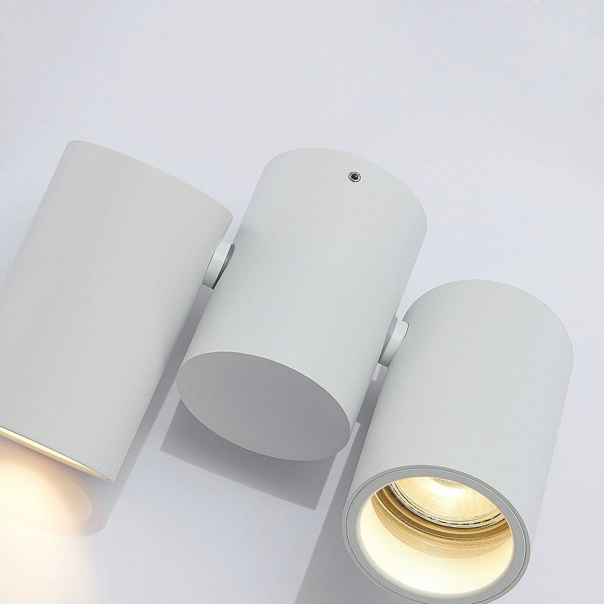 Plafonnier en aluminium moderne, Gesina blanc, ARCCHIO