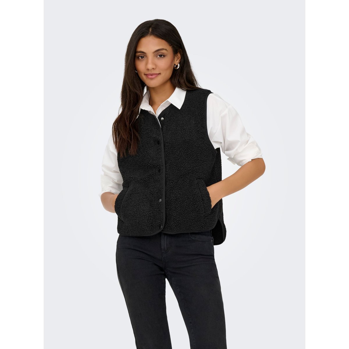 Gilet En Peluche noire - black, JDY