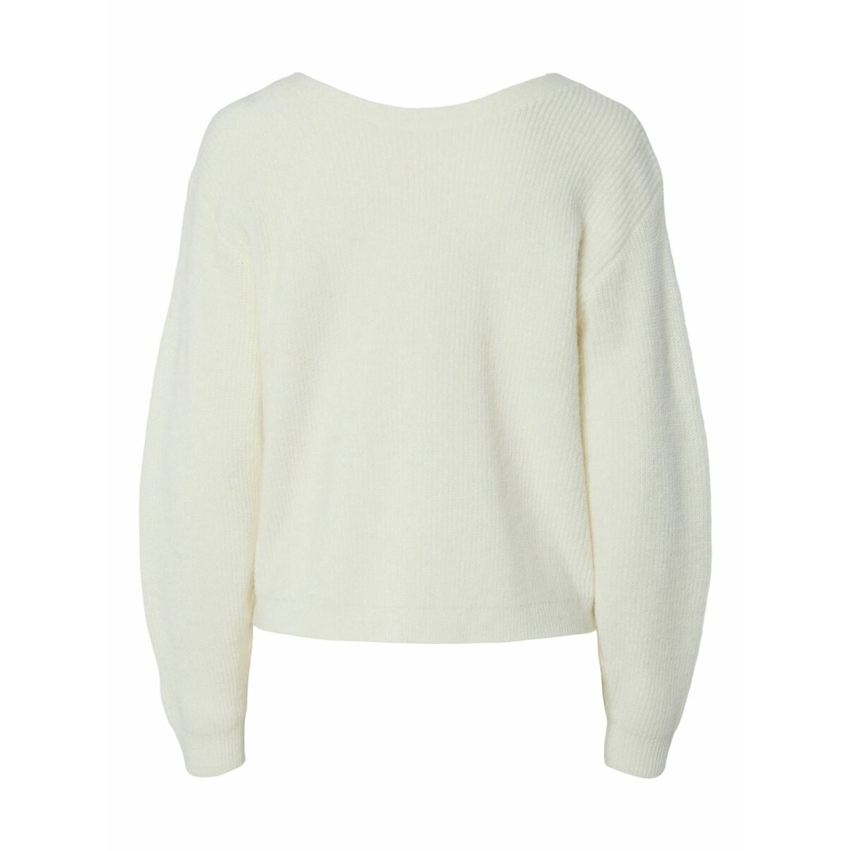 V-Neck Buttoned Cardigan ecru , PIECES