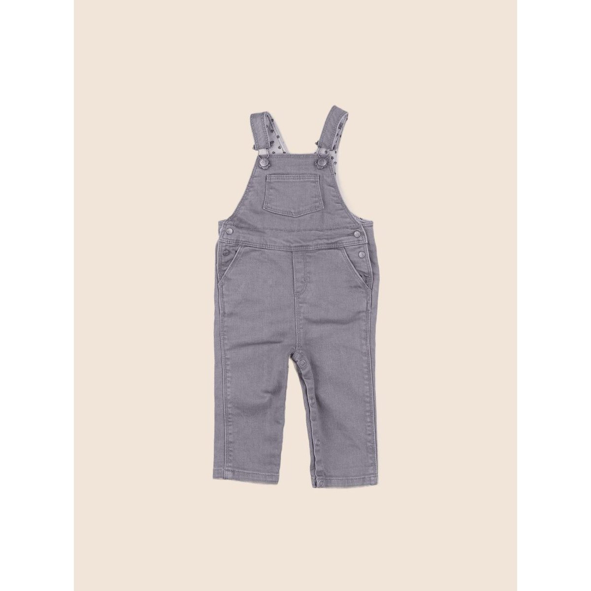 Salopette - Bon état gris, PETIT BATEAU