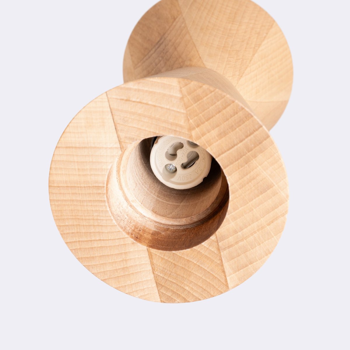 Suspension Bois Naturel GU10 1 Kubbe naturel, EDEN