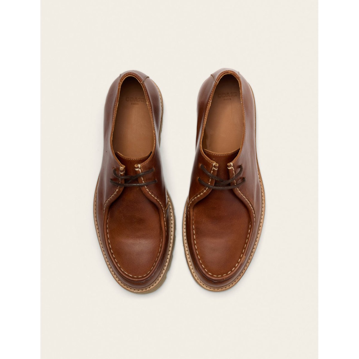Derbies GONTRAN cuir cognac, ODAJE