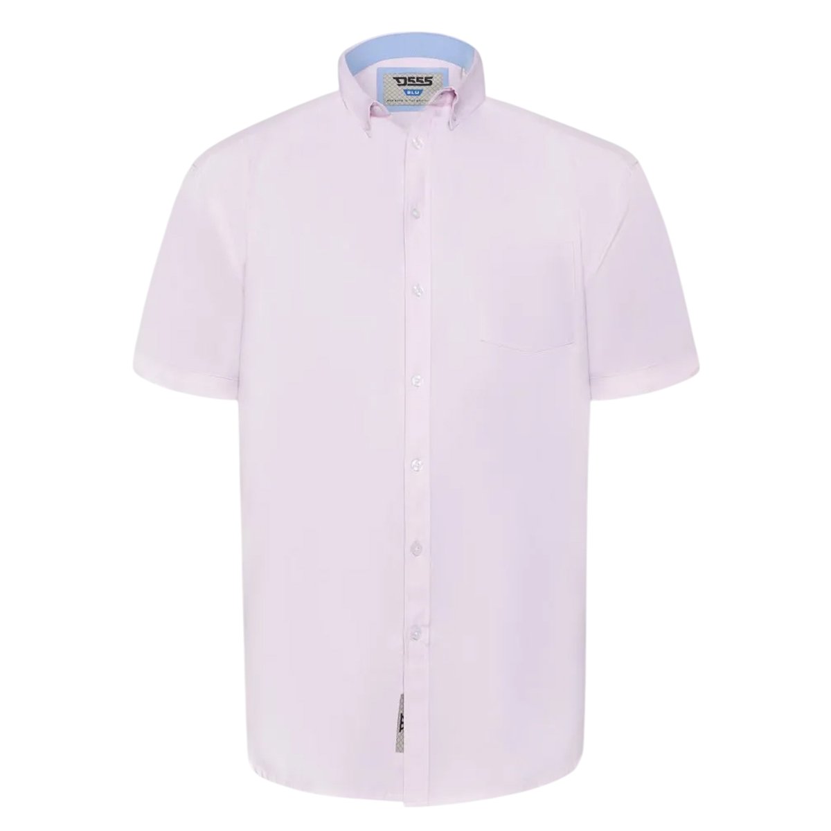 Chemise longue manches courtes taille grand JAMES noir, DUKE
