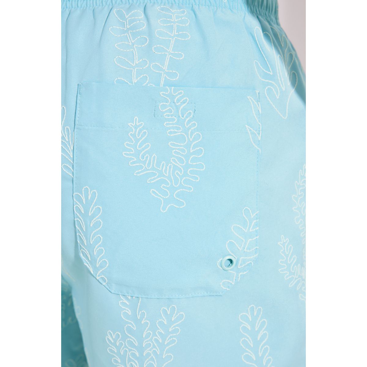 Short de bain brodé bleu clair, NEXT