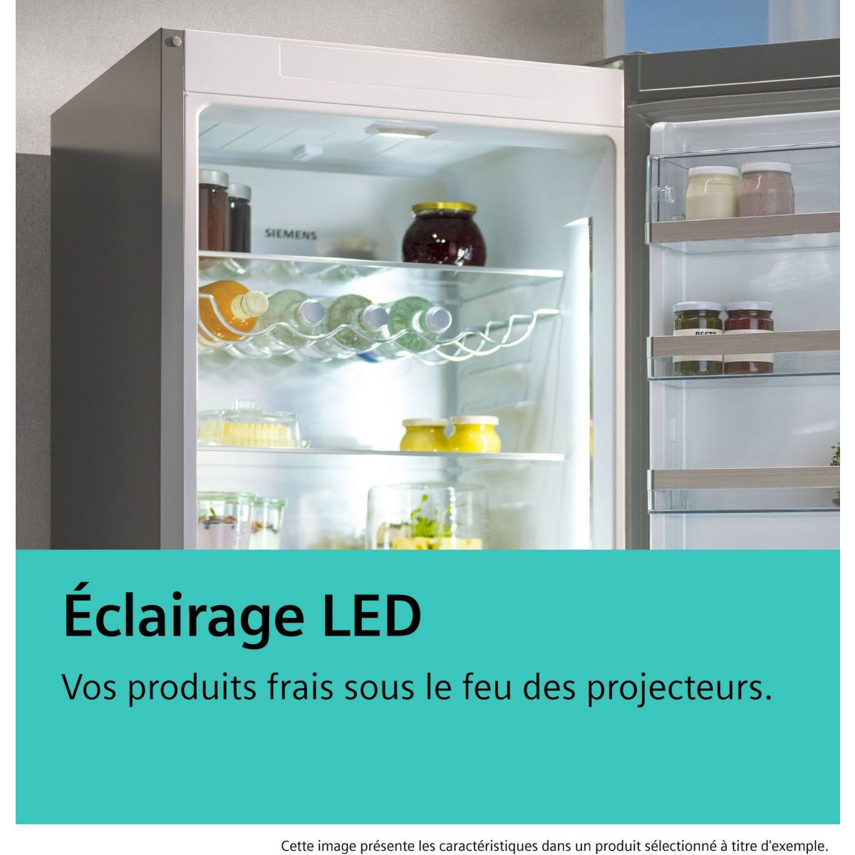 Réfrigérateur combiné KG39NAIAU iQ500, Tiroirs hyperFresh 0° couleur unique, SIEMENS