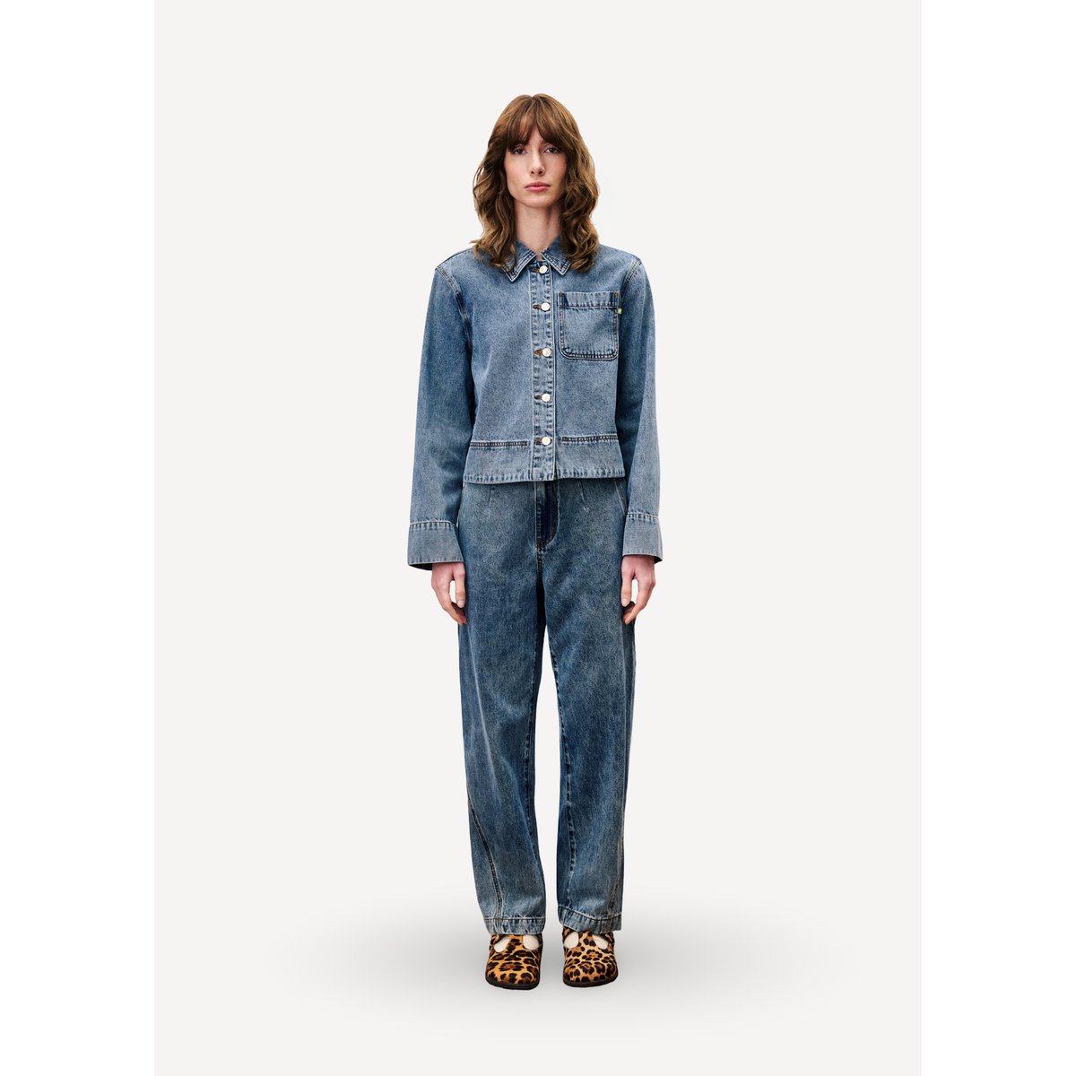 Veste en coton CAMUS bleu jean, FRNCH