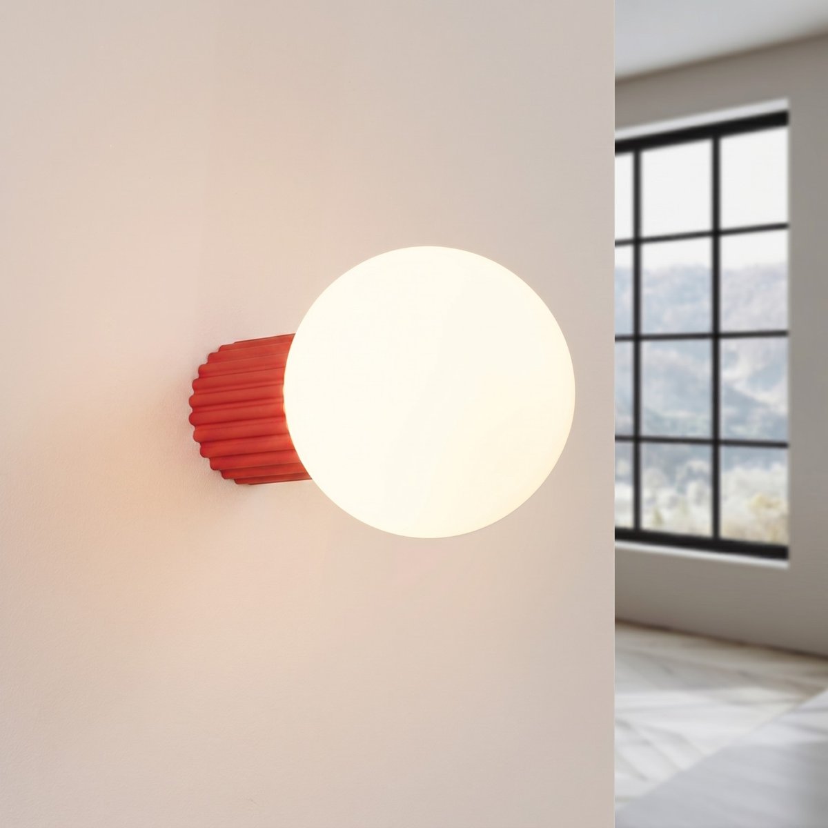 Applique murale Aluminium Rouge G9 1 Halo rouge, EDEN