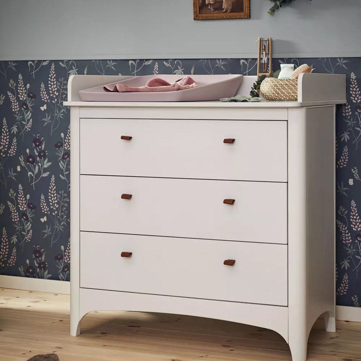 Commode 3 tiroirs Classic Blanc blanc, LEANDER
