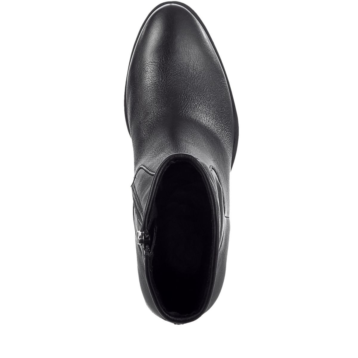 Bottine en cuir noir, MARCO TOZZI