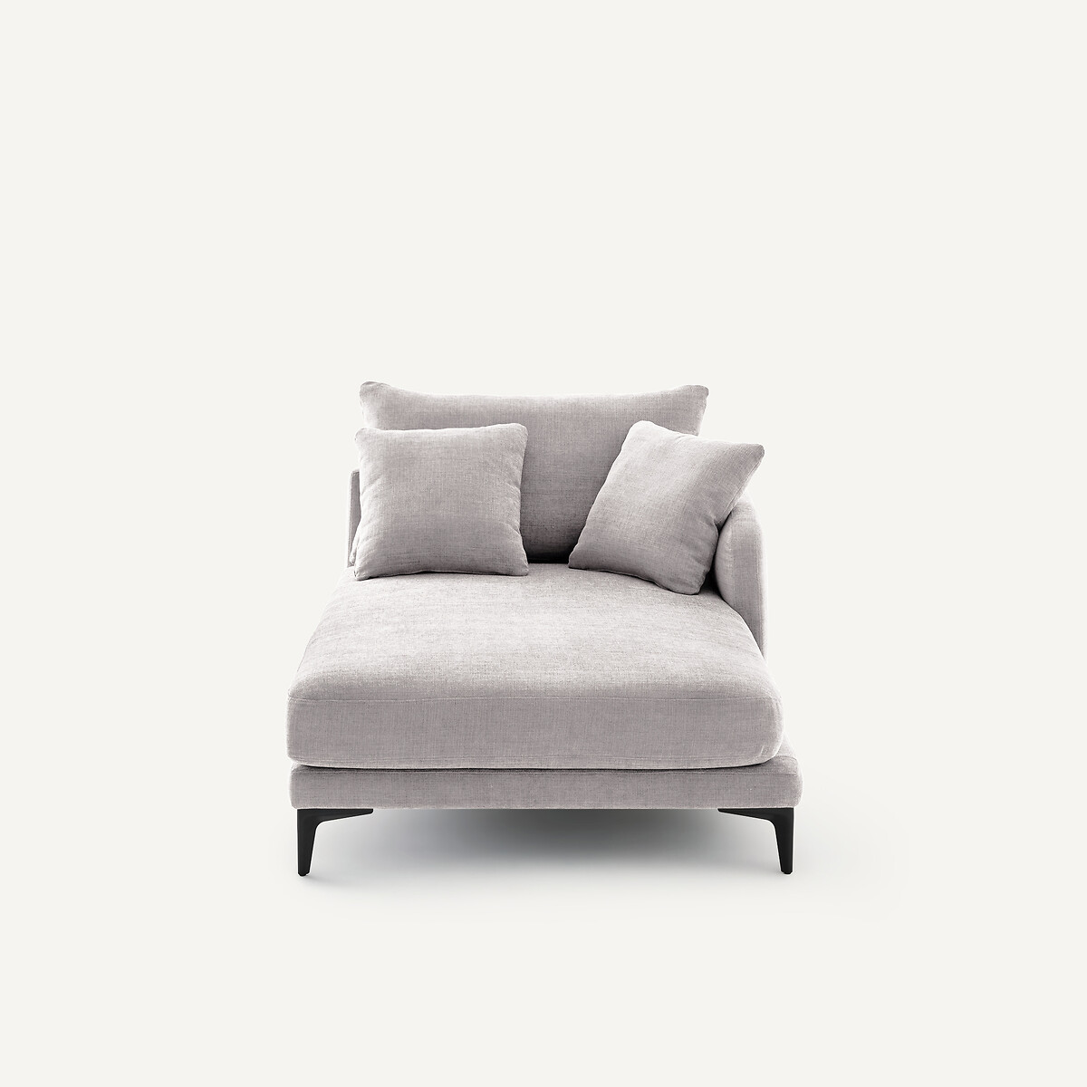 Méridienne en polyester et coton, MODERNISTE gris clair, EMMANUEL GALLINA X AM.PM