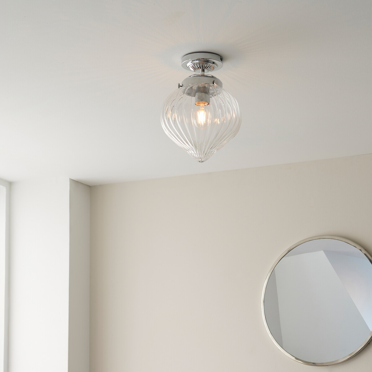 Cheswick Semi-Flush Bathroom Ceiling Light chrome, ÉDITÉ