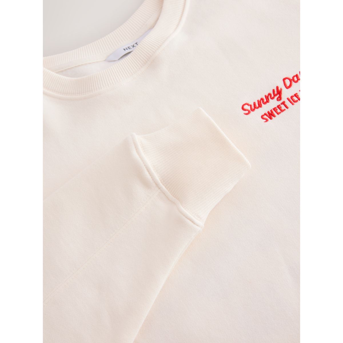 Pull à manches longues graphique ecru sunny ice tea, NEXT