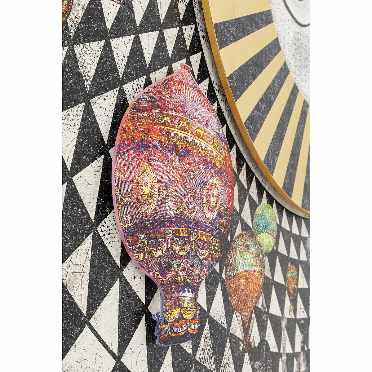 Tableau encadré Balloons 110x174cm doré, KARE DESIGN