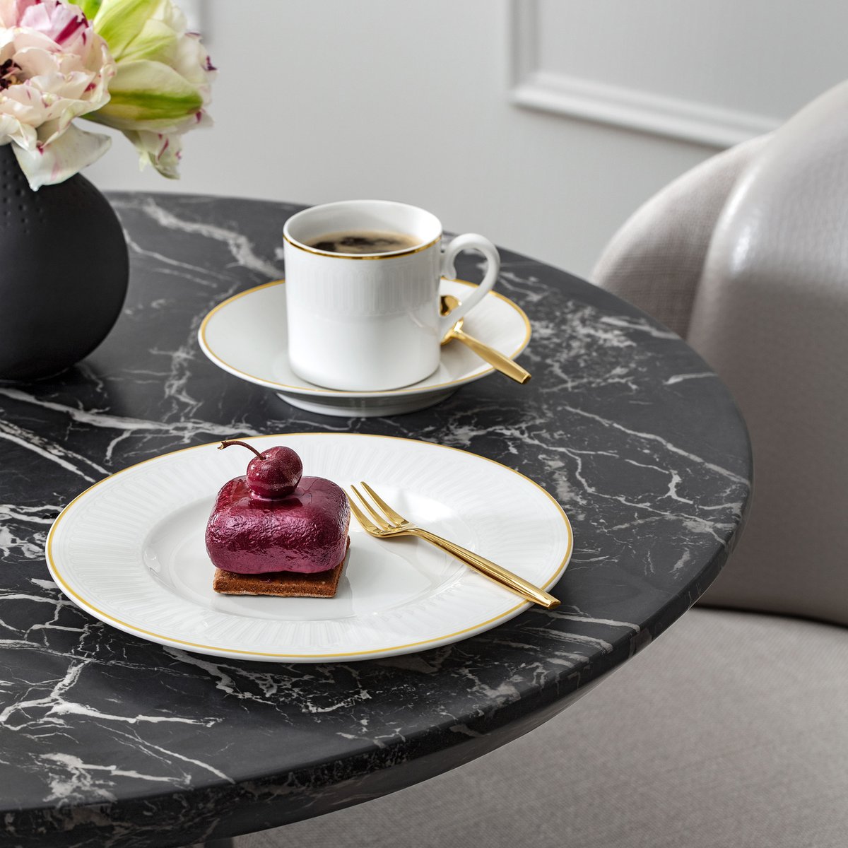 Tasse À Café CHATEAU SEPTFONTAINES blanc, VILLEROY & BOCH SIGNATURE