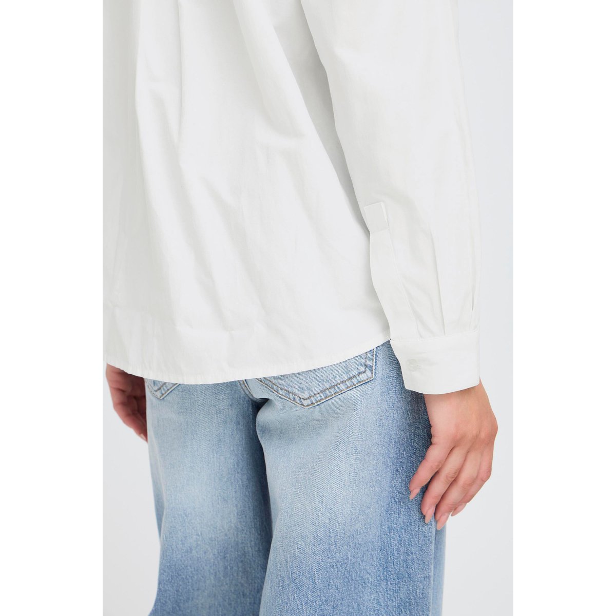 Chemise manches longues coupe classique blanc optical white, B.YOUNG