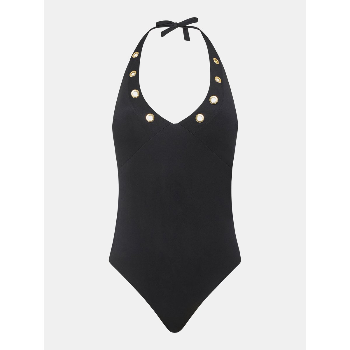 Maillot de bain 1 pièce plongeant SICILIA noir, CHANTELLE