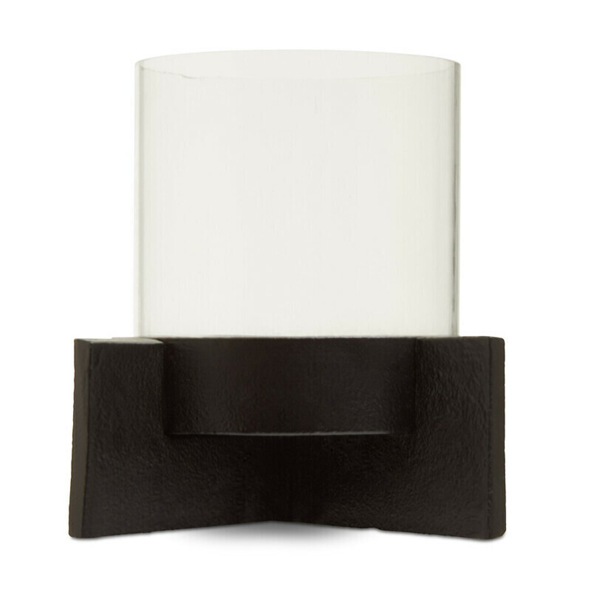 Small Matt Black Finish Candle Holder black, FIFTY FIVE SOUTH