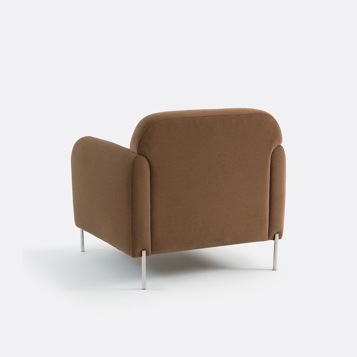 Fauteuil en velours mat, PABLO marron, LA REDOUTE INTERIEURS