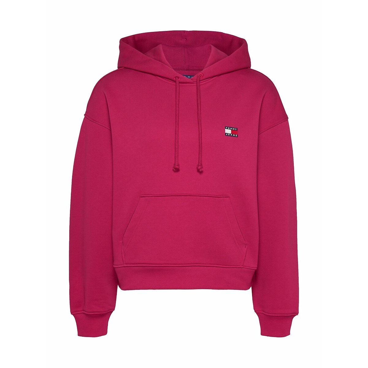 Sweat à capuche en molleton bordeaux, TOMMY JEANS