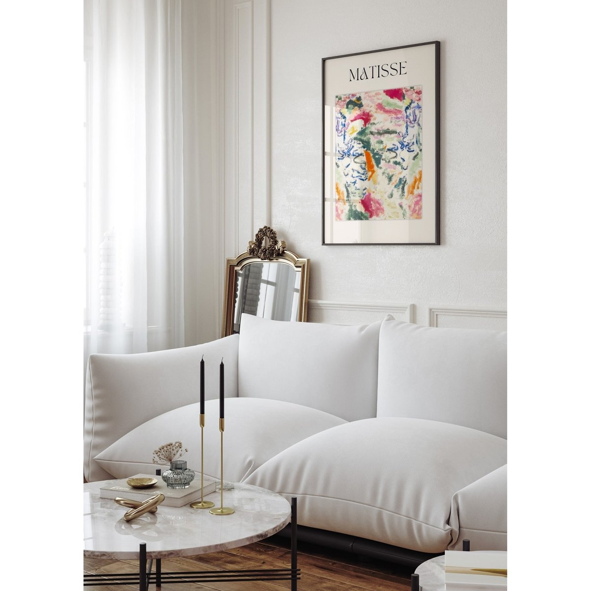 Affiche Matisse - Explosion de Couleurs blanc, L'AFFICHERIE