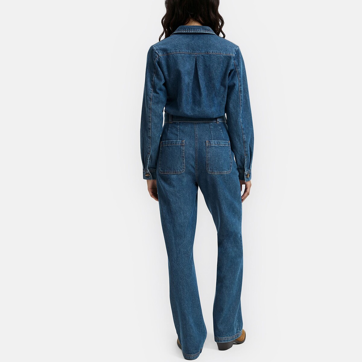Combinaison pantalon en denim, Signature ERYN indigo, LA REDOUTE COLLECTIONS