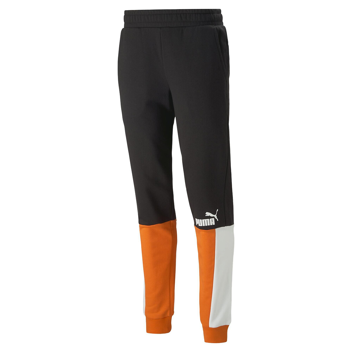 Pantalon de survêtement Colorblock noir/orange, PUMA
