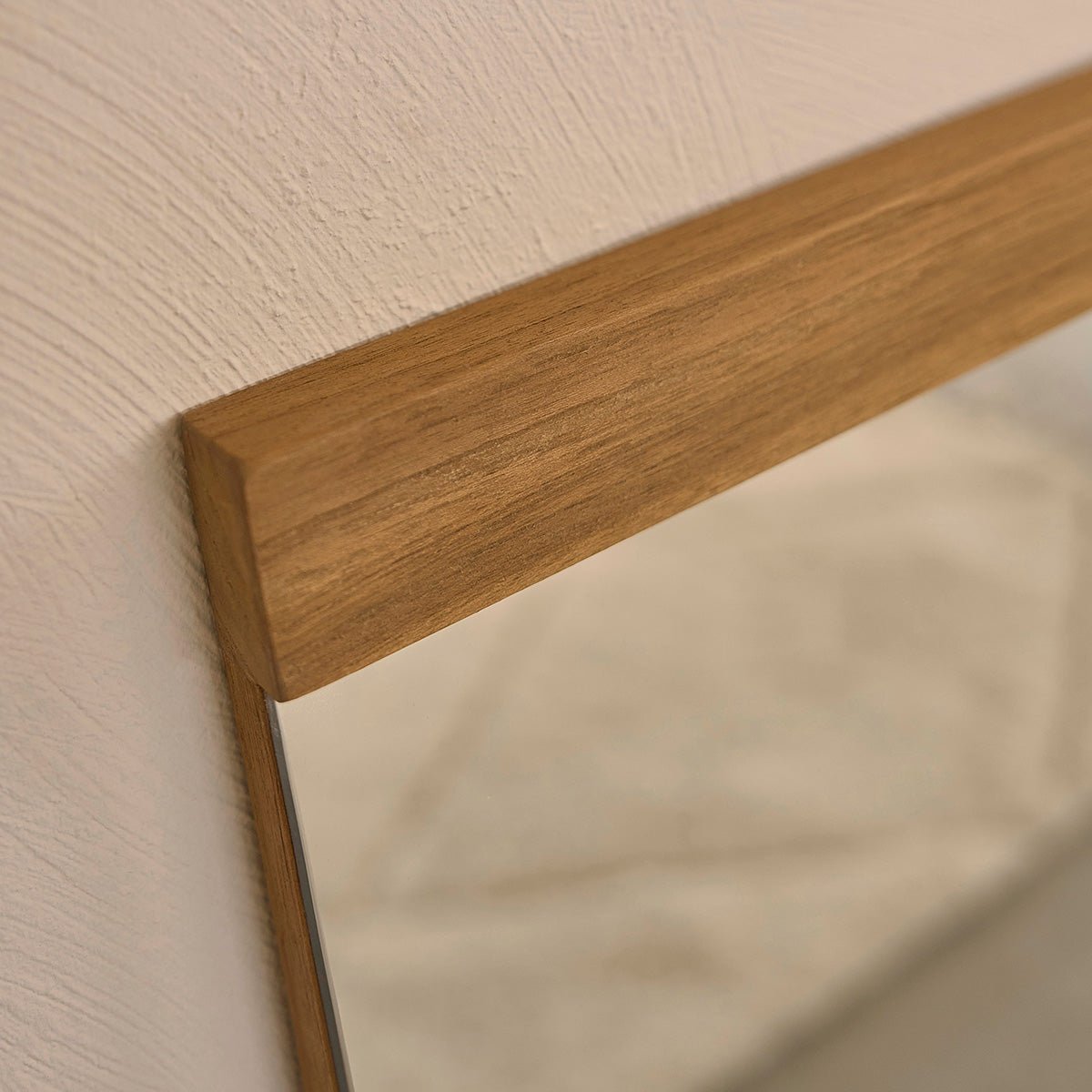 Miroir en teck massif recyclé 80x60 cm NAHELE naturel, BERAH GETAH