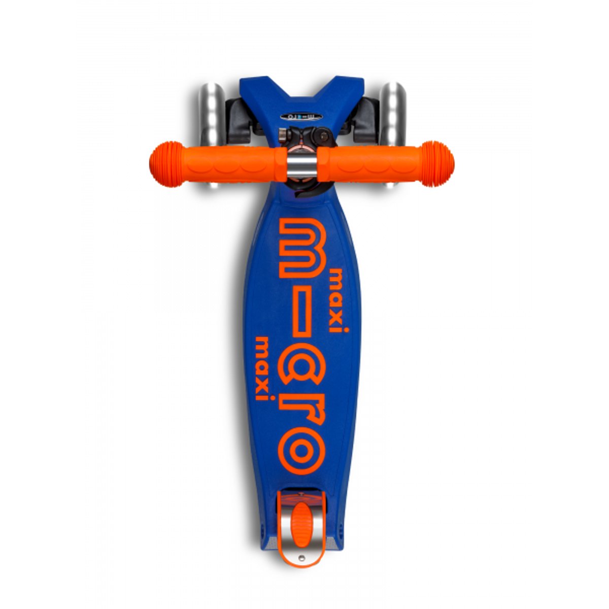 Maxi Micro Deluxe pliable LED - Néon orange, MICRO MOBILITY
