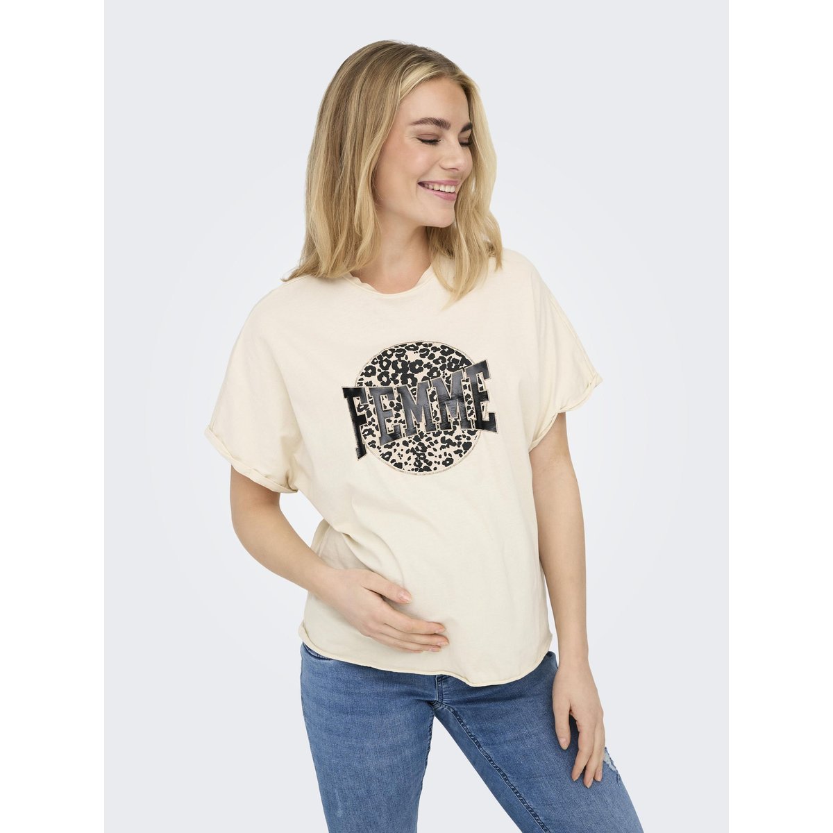 T-Shirt birch, ONLY