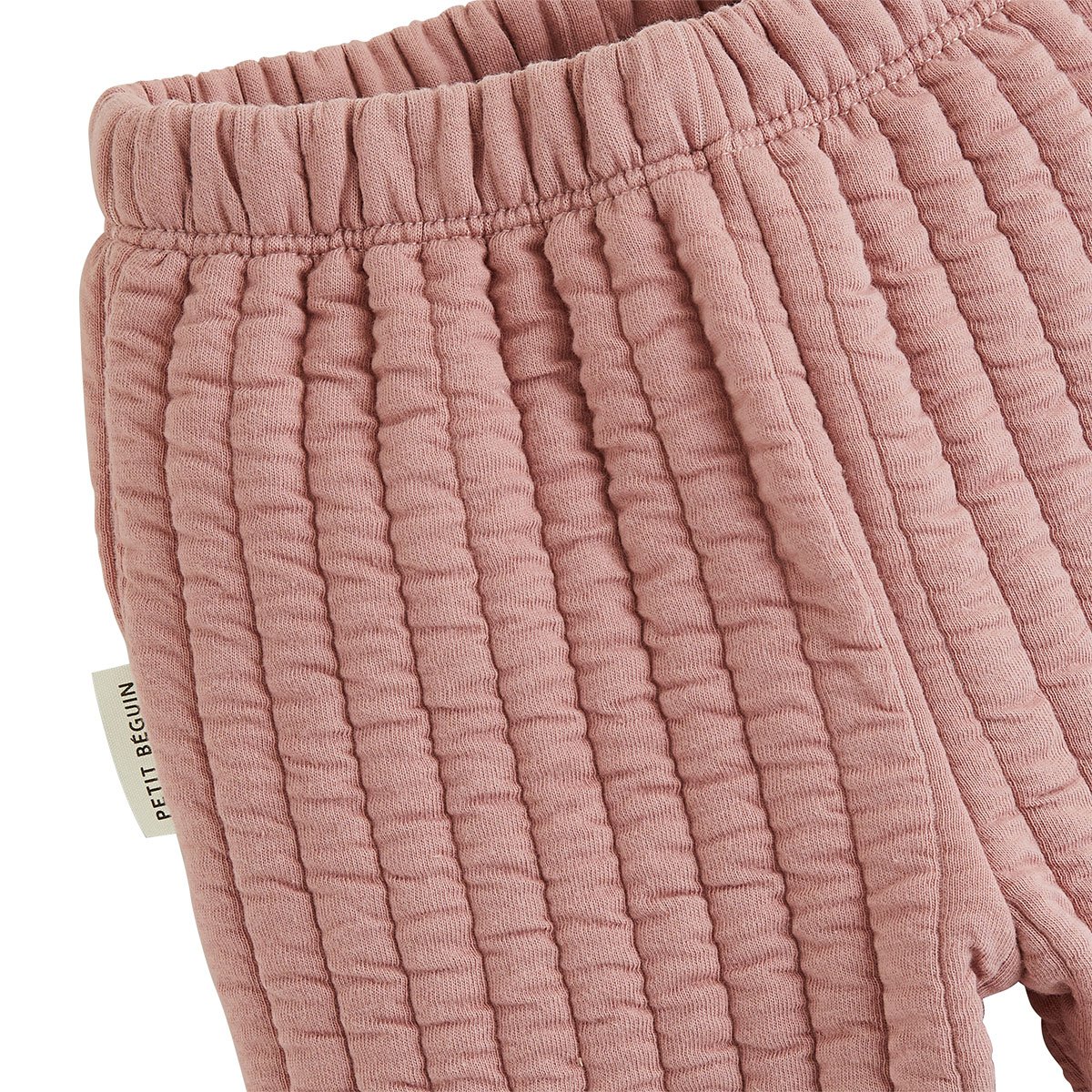 Ensemble bébé gilet et pantalon matelassé Eglantine rose, PETIT BEGUIN