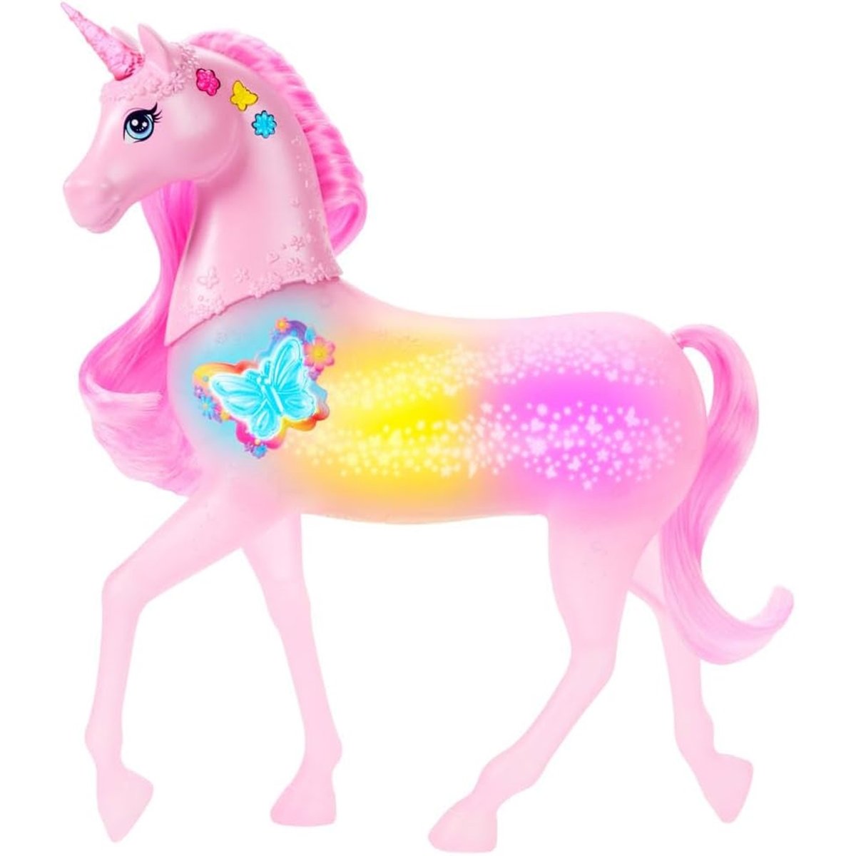 -Licorne SonseEt Lumières rose, MATTEL