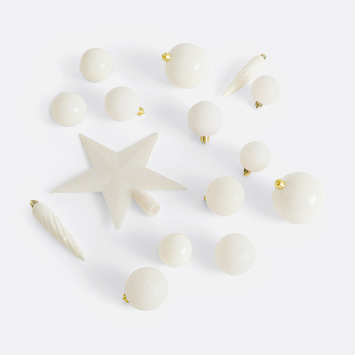 Coffret de 33 boules de Noël, Caspar blanc, LA REDOUTE INTERIEURS