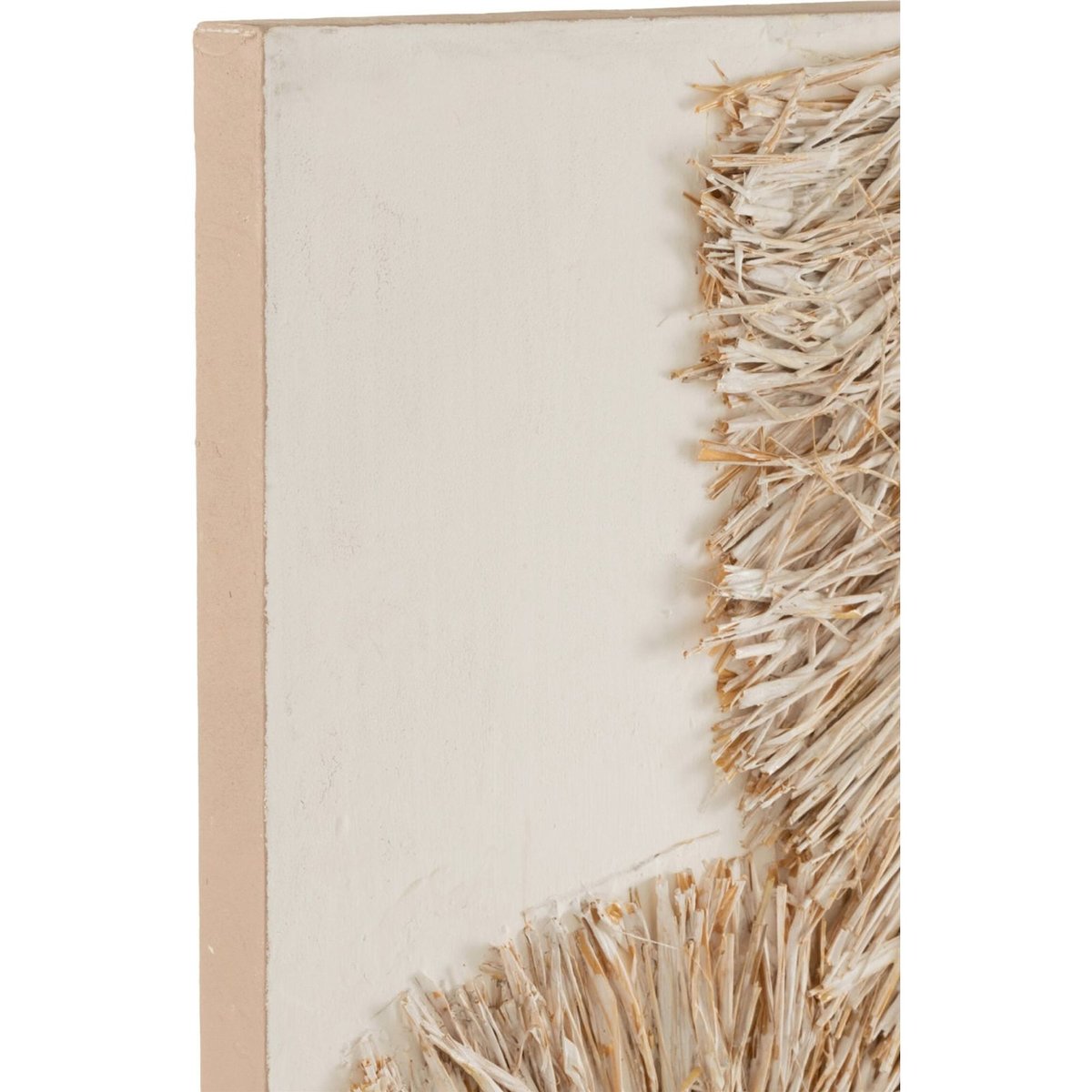 Décoration murale en toile, Lot de 2 crème et blanc, RECOLLECTION