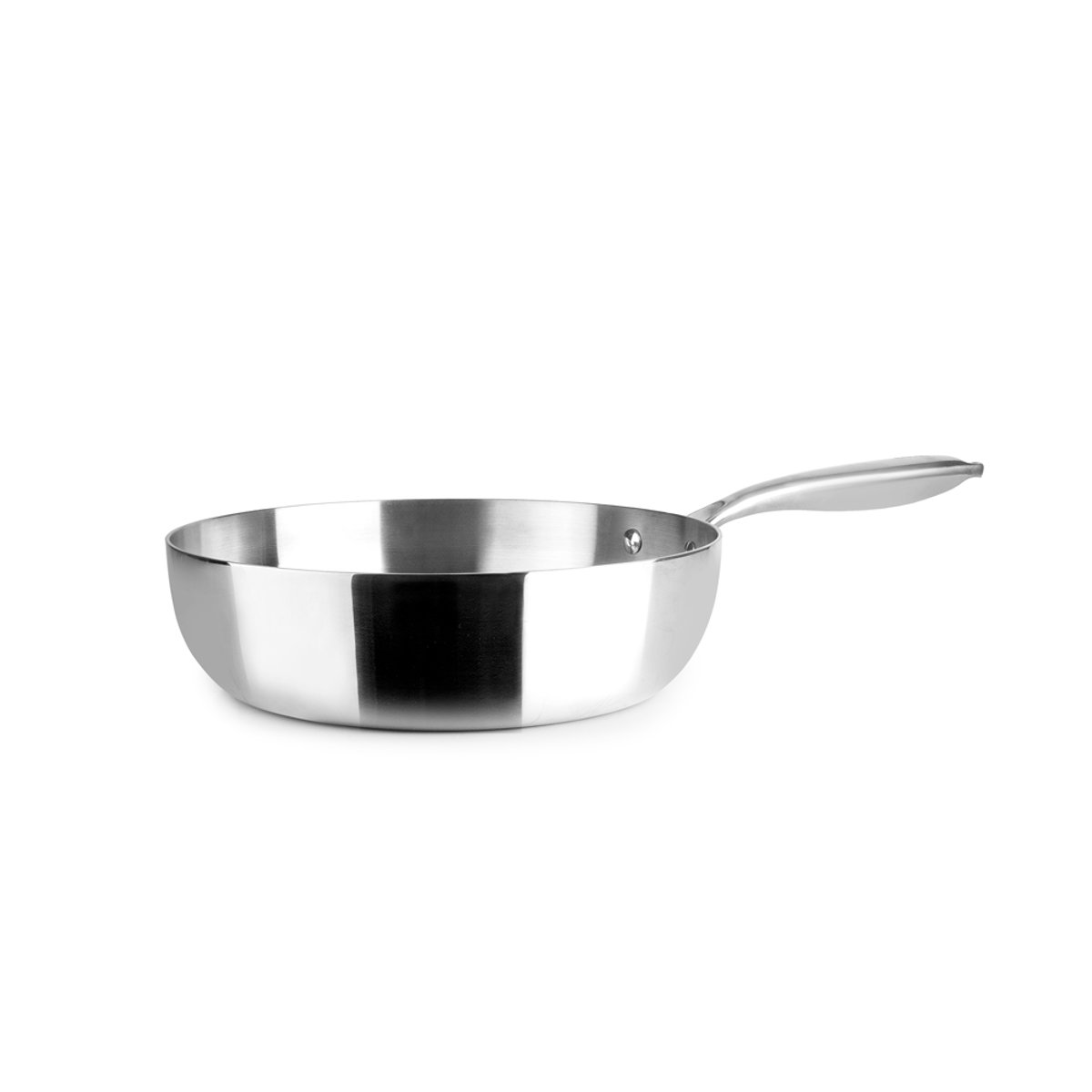 Poêle profonde Triply Natural 24 cm argent / métallique, IBILI