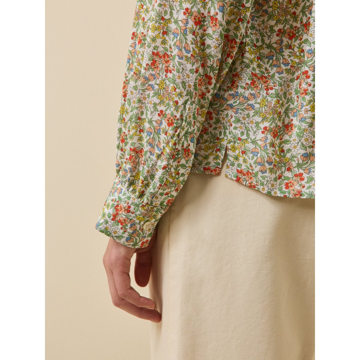 Blouse col volanté tissu Liberty - Limited Collection liberty nazanin, CYRILLUS