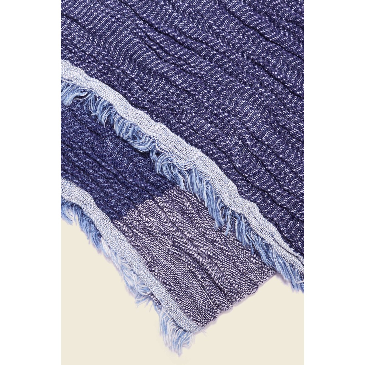 Foulard froissé bleu marine, BONOBO