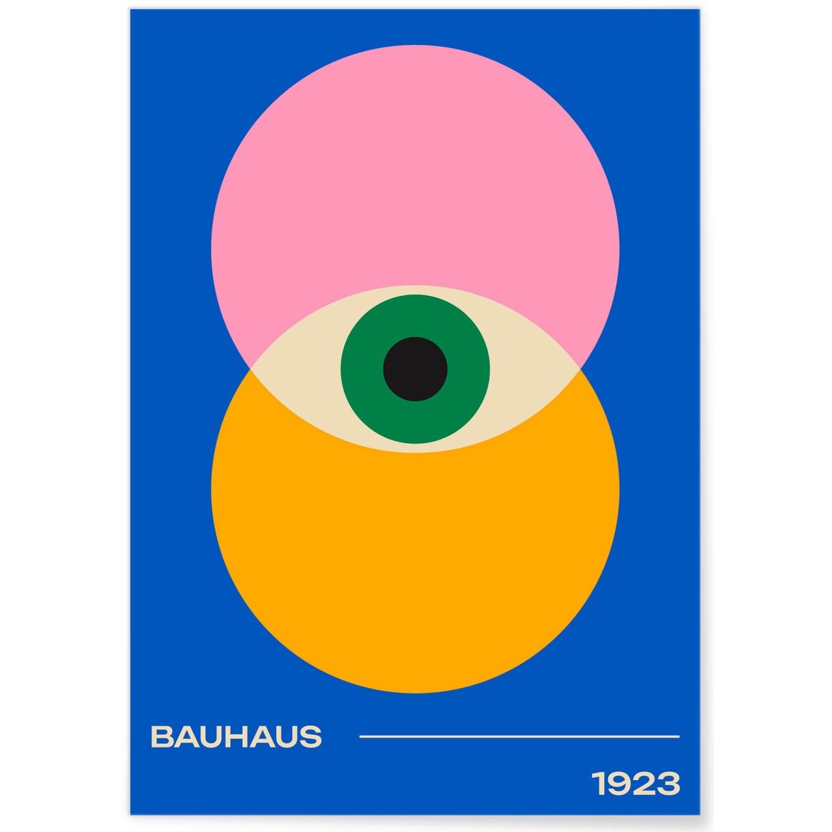 Affiche Bauhaus 30 blanc, L'AFFICHERIE