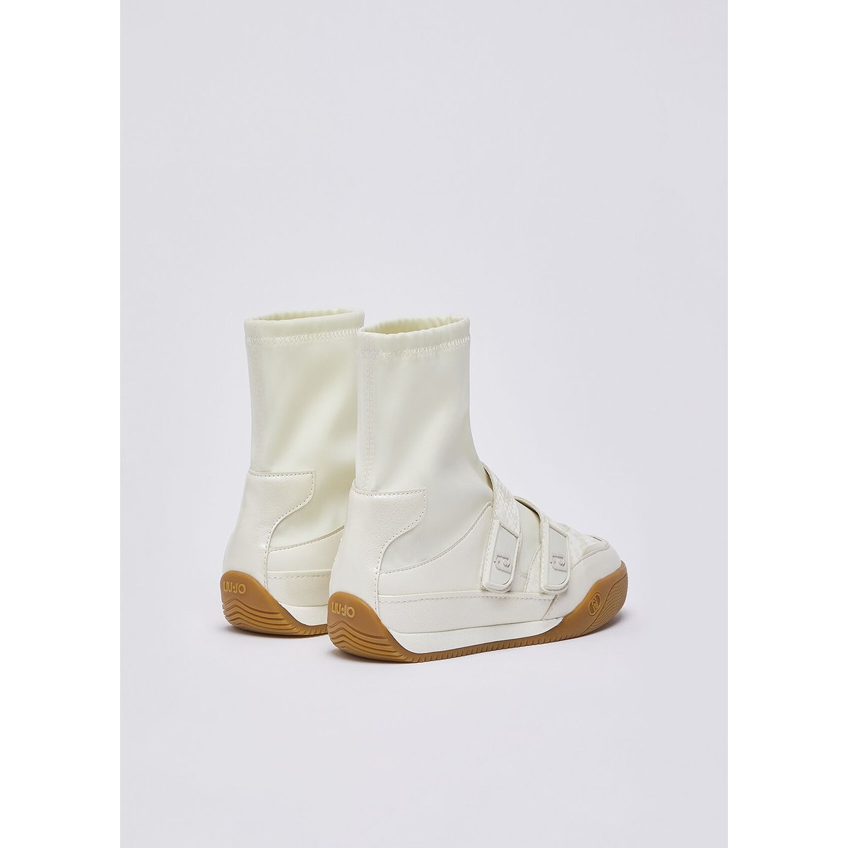 Sneakers alte effet python blanc lait, LIU JO