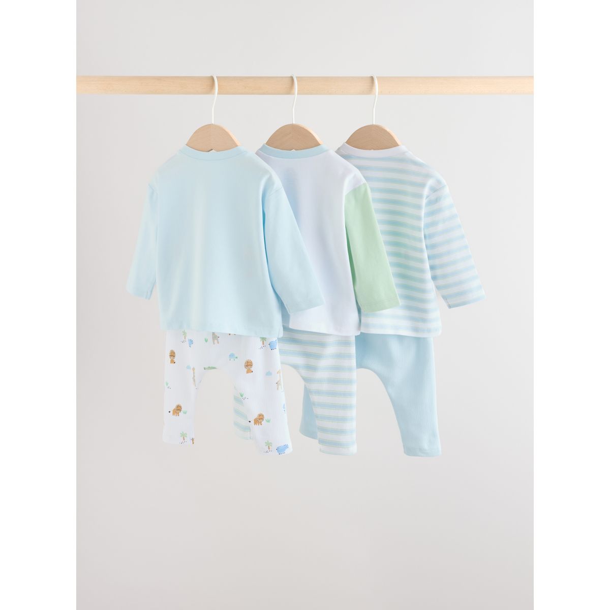 Legging et haut bébé, 6 pièces safari bleu, NEXT
