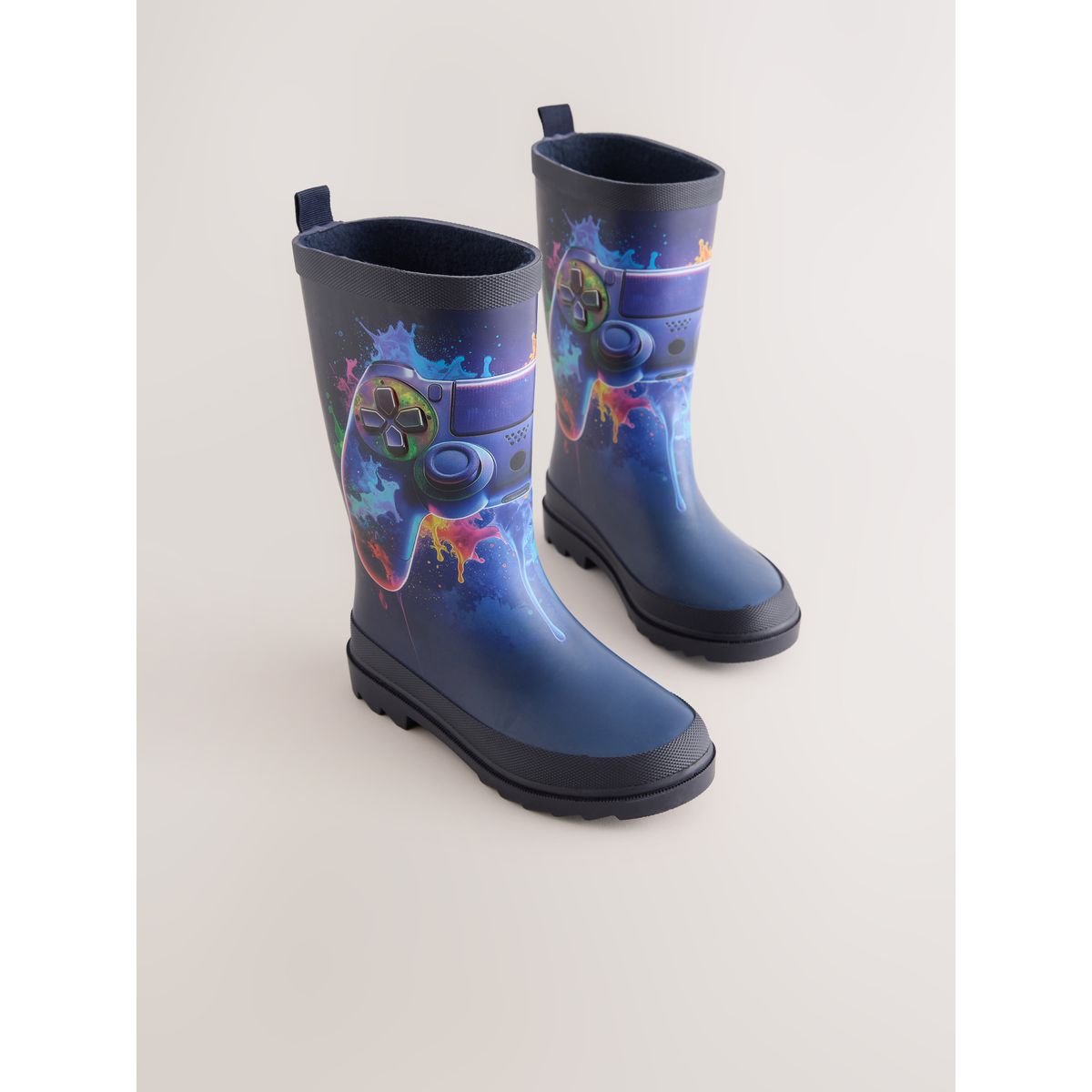Bottes en caoutchouc bleu, NEXT