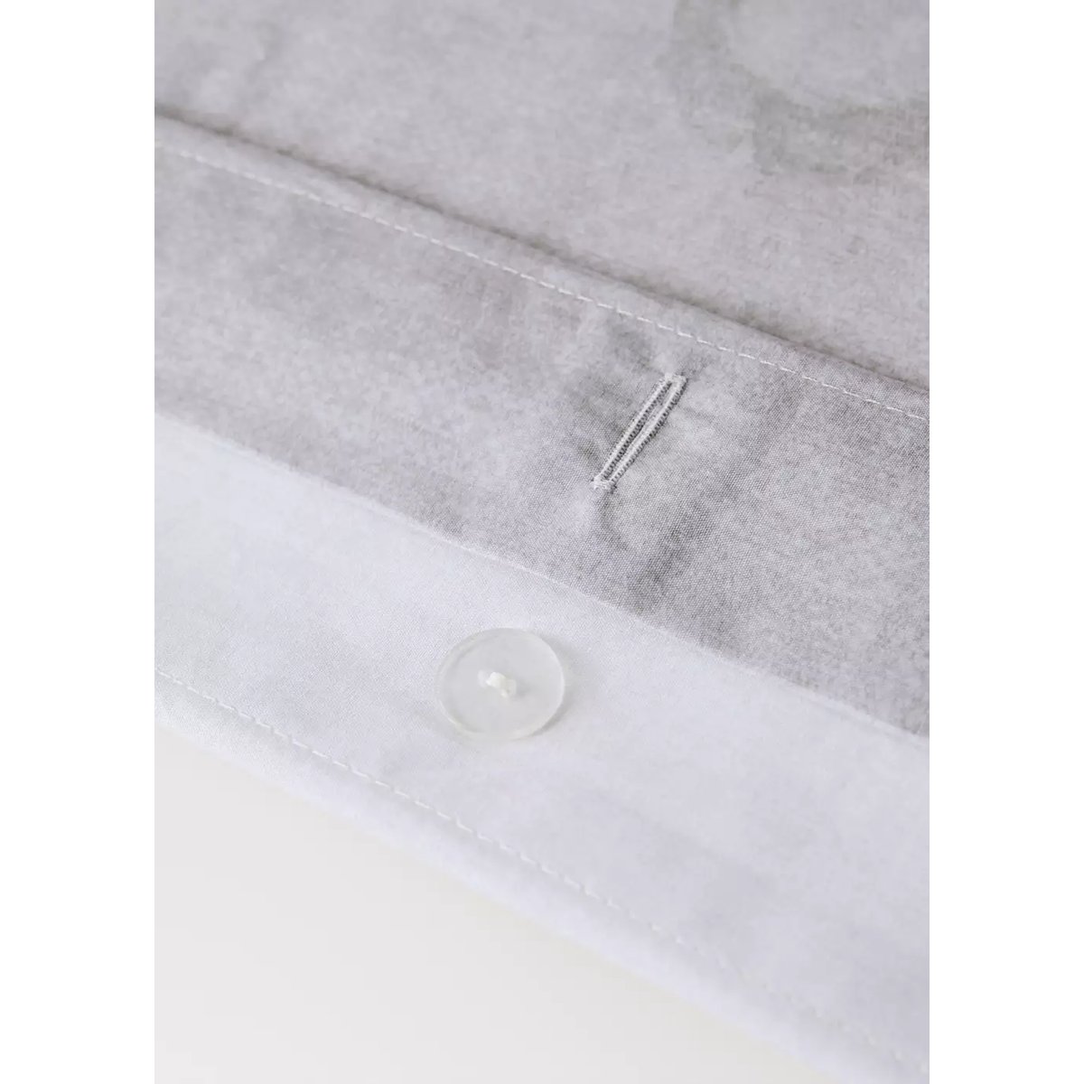 Housse de couette percale de coton imprimé décoratif lit 135/140 cm sable, MANGO HOME