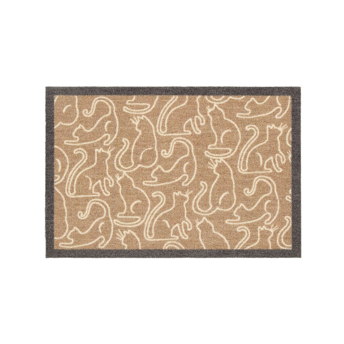 Outline Cats Stain Resistant Pet Mat 50x75cm beige, HOWLER & SCRATCH