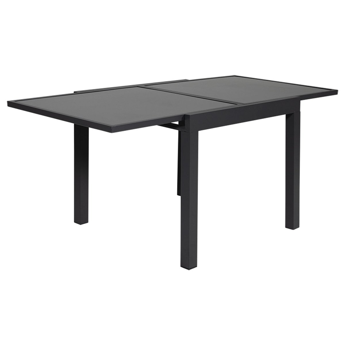 Salon de jardin, extensible, 8 pl, LAMPEDUSA gris anthracite, HAPPY GARDEN